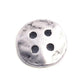 10 antiqued silver metal buttons 14mm x 14mm - 4 hole silver button (171)