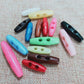 10PCS 30-50MM Oval Shape Resin Two Eye Button Toggle Buttons Sewing Craft DIY Accessory Coat Cloak Jacket Blazer Sweater Button