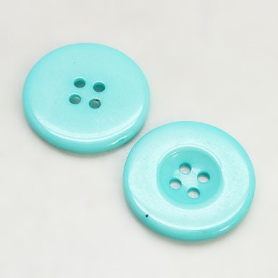 Large Multi Color Resin Acrylic Buttons - 38mm (1.5 inch) - 4 Hole - Acrylic Button Multi Color RESI-D033-34mm-M