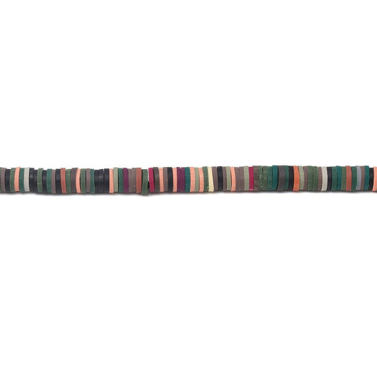 Heishi Beads 6mm (One Strand 380 - 400 Beads) - Polymer Clay Bead - Mixed Color - Fimo Bead - African Beads (217784)