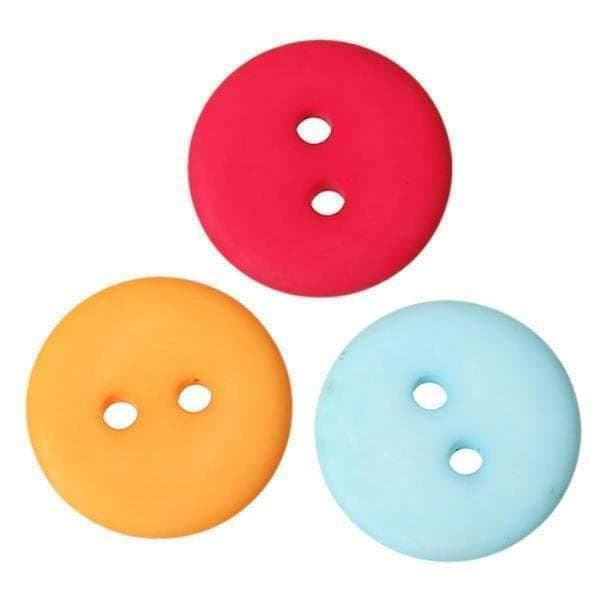 50 Buttons - Multicolor - 18mm - Resin Button - Mixed Colors B43815