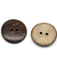 100 Coconut Shell Wooden Buttons - 3/4 inch - 20mm - Wholesale Button - Wood Buttons - Coconut Wood (18437)