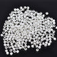 1000 Silver Plated Round Smooth Beads - 3mm - Silver Spacer Bead (01111)