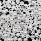 1000 Silver Plated Round Smooth Beads - 3mm - Silver Spacer Bead (01111)