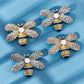 Bee Embellishments | Bumble Bee Button | Rhinestone Center | Cute Buttons(butt-gf0001-14-p)