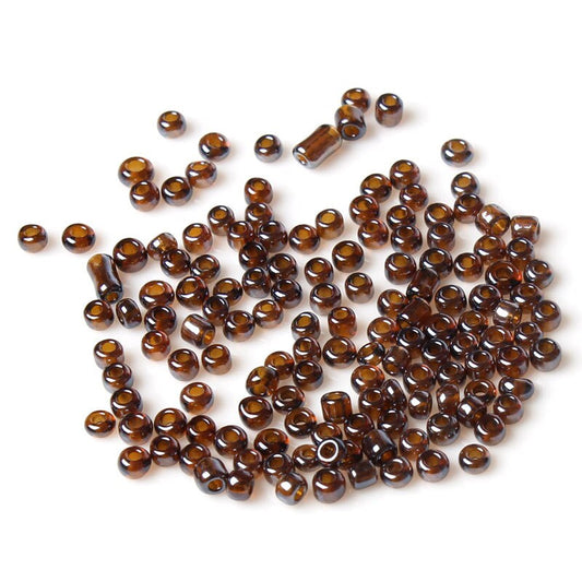 8/0 Glass Seed Beads 25g - 893 Beads - Earthy Yellow - 3mm x 2mm - Small Glass Beads (33132)