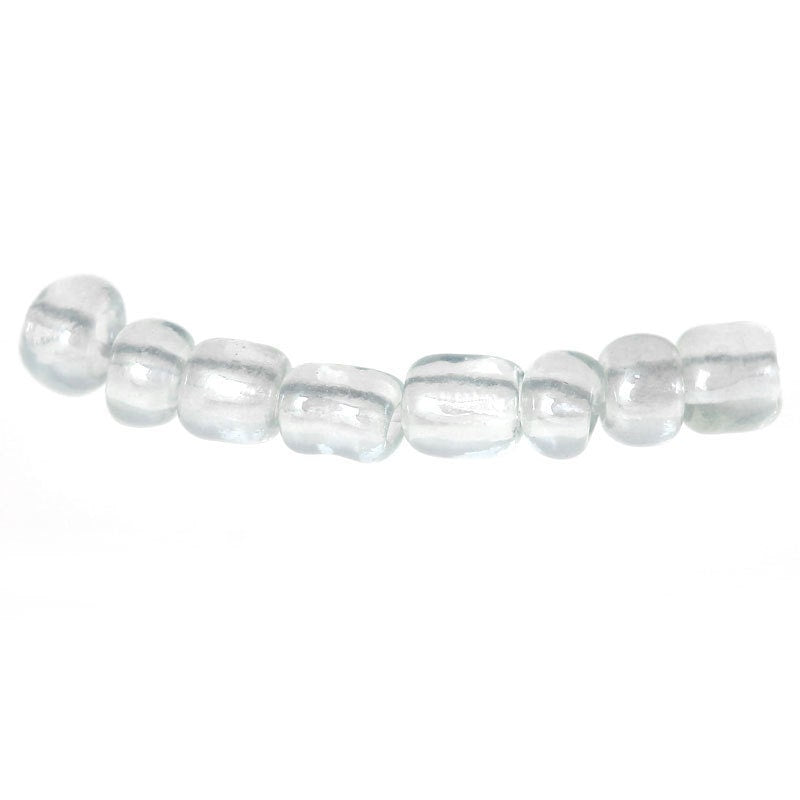 8/0 Glass Seed Beads 25g (833 Seed Beads) - White - 3mm x 2mm - Small Glass Beads (33139)