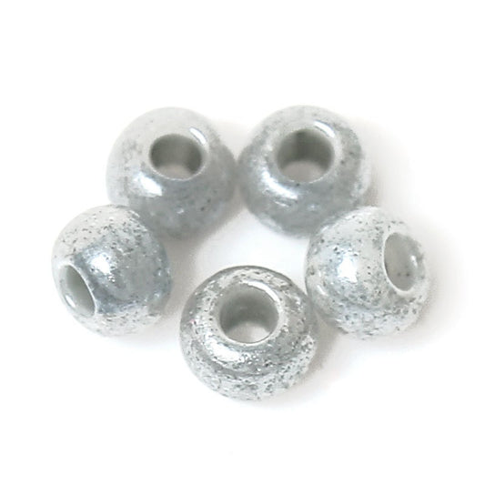 10/0 Glass Seed Beads 25g (3125 Beads) - Gray - 2mm x 1.5mm - Small Glass Beads (33719)