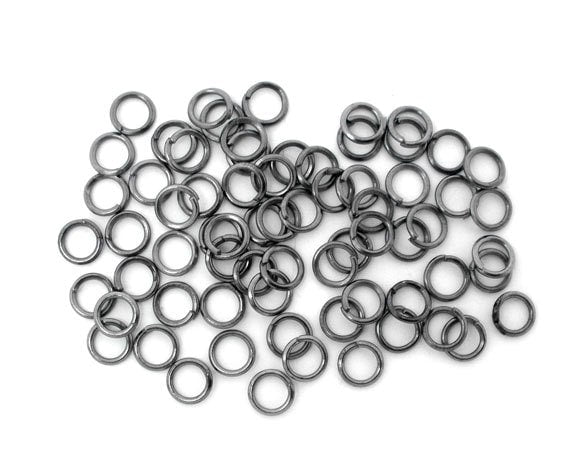 Gunmetal Open Jump Rings - 5mm x 0.7mm - Jump Rings Silver - Lead Nickel Free -100/1200pieces (05521)