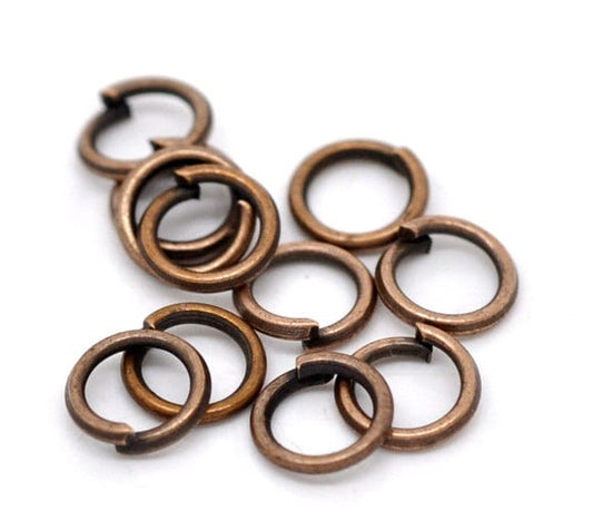 Copper Open Jump Rings - 5mm x 0.7mm - Jump Rings Copper Finish - Lead Nickel Safe -100/1200 pieces (14784)