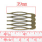 5 Bronze Hair Combs - Nickel Free - Lead Free - Wedding Bridal Comb - 39mm x 26mm - Hair Clip Accessories - Silver Comb (14362)